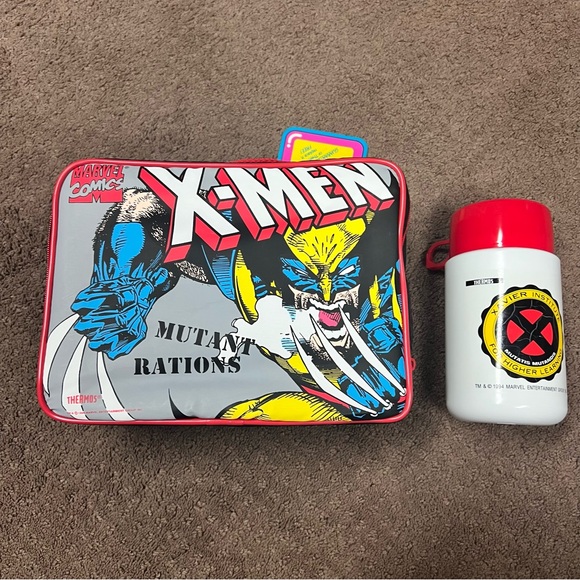 Thermos Other - Vintage 1994 X-Men Mutant Rations Soft Lunch Box Marvel Thermos Wolverine New